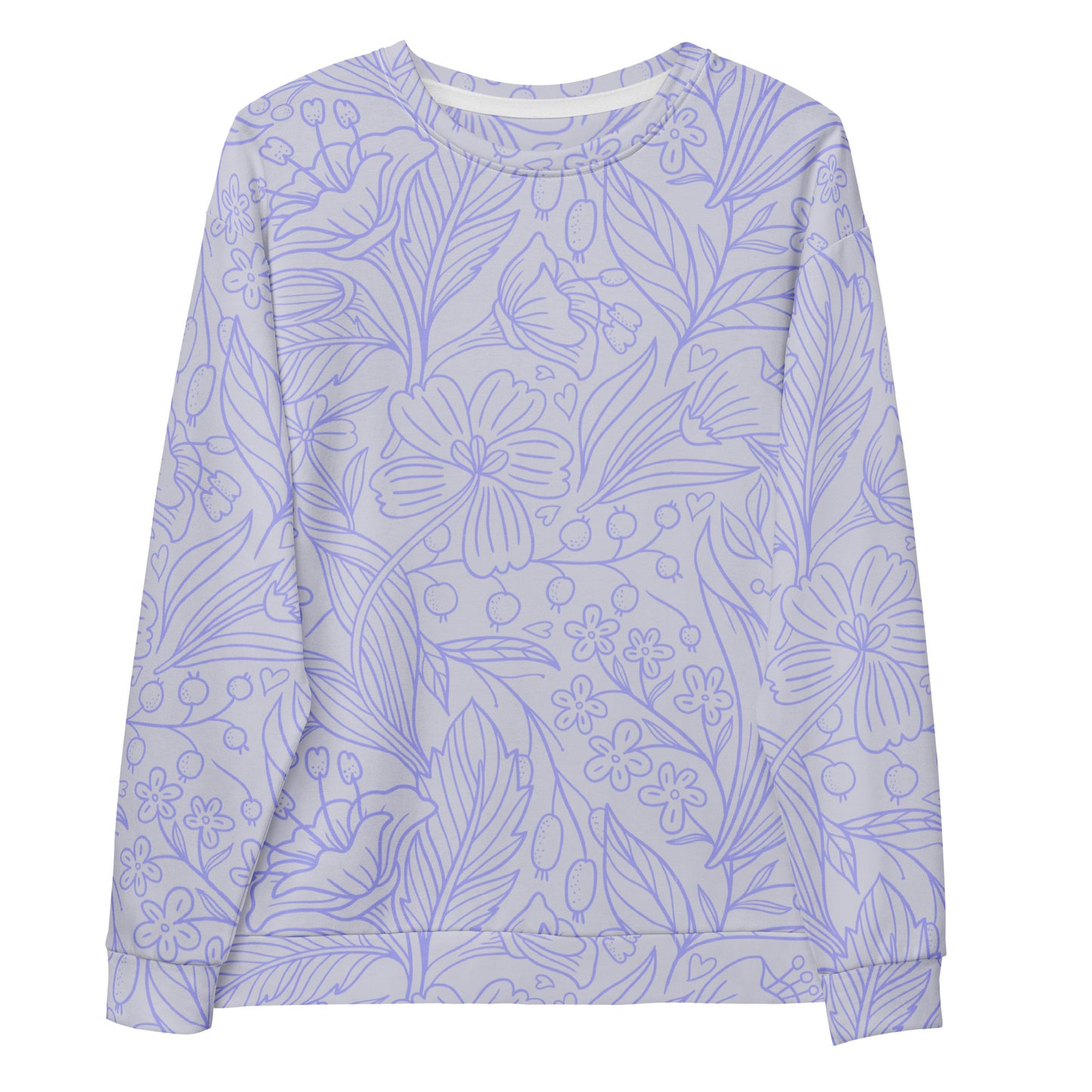 All over print floral pattern sweatshirt