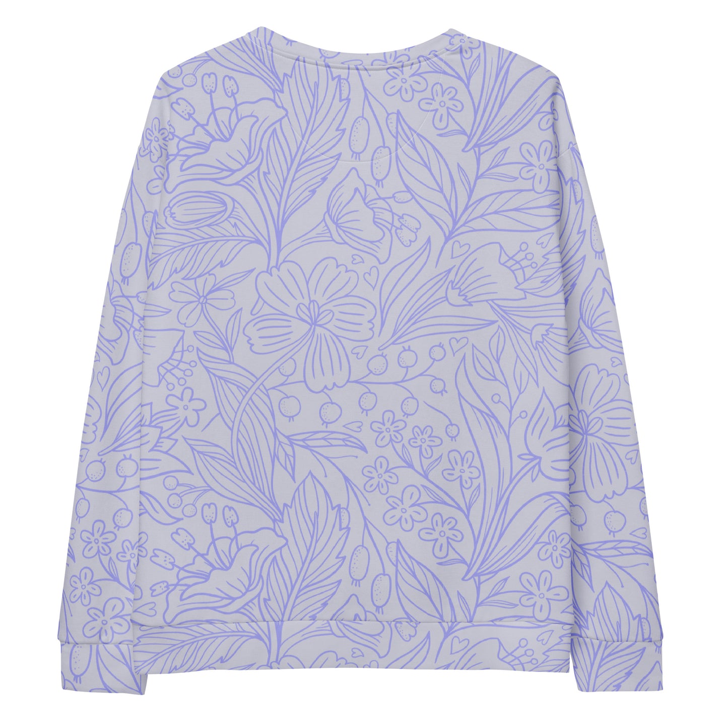 All over print floral pattern sweatshirt