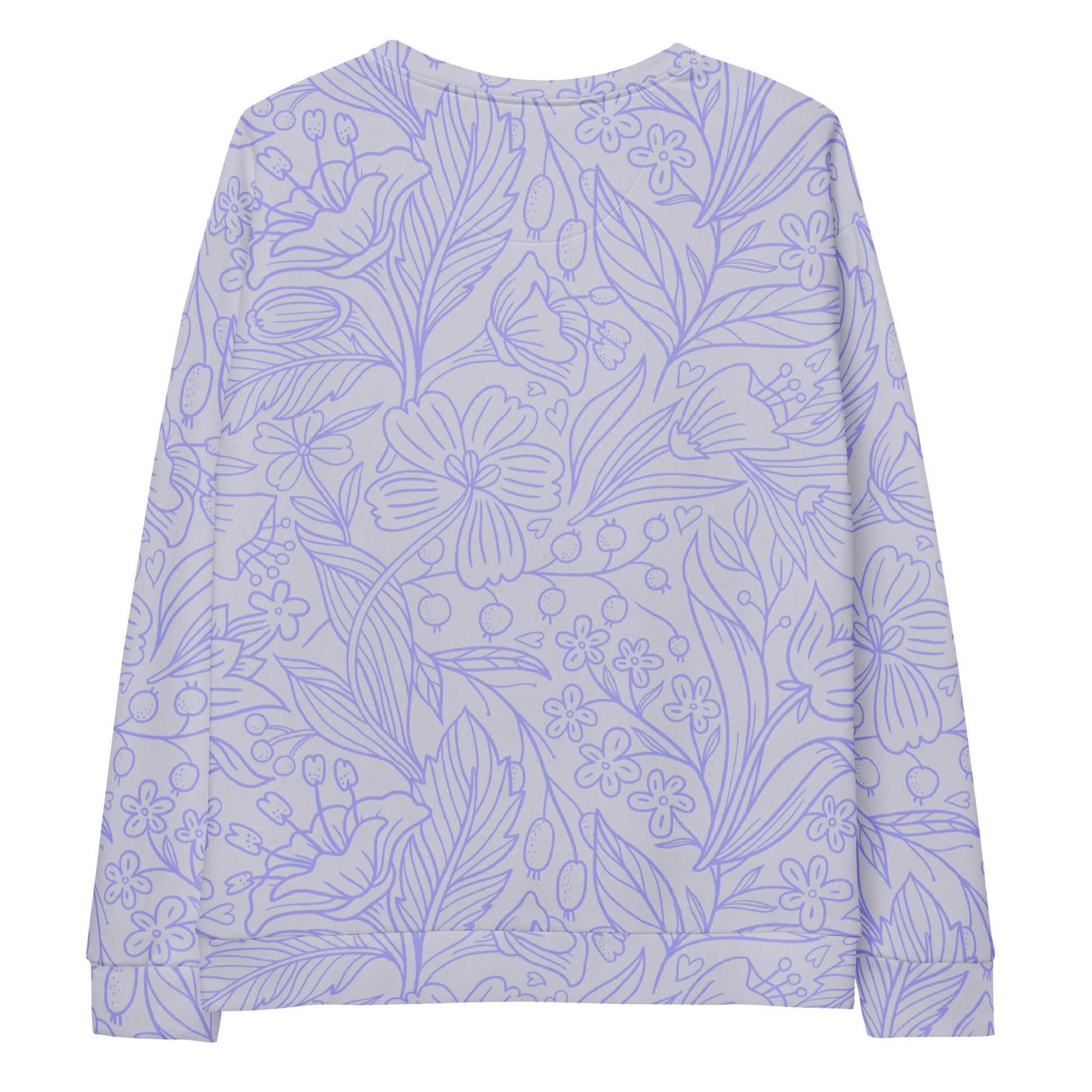 All over print floral pattern sweatshirt