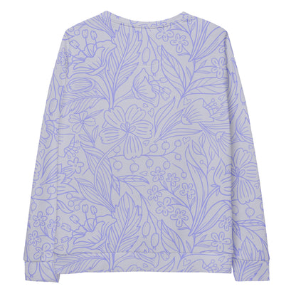 All over print floral pattern sweatshirt