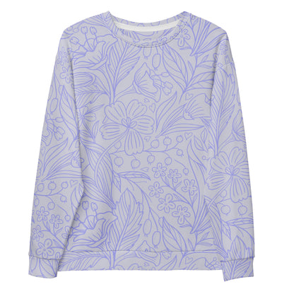 All over print floral pattern sweatshirt